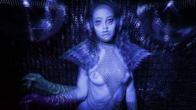 party woman dancer disco female club music