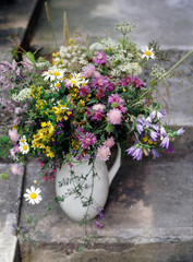 Field flowers in a jug