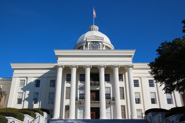 View on the Alabama State Capitol, USA