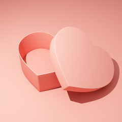 Gift box in heart shape