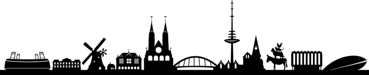Fototapeta premium Panoramę Bremy