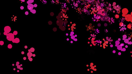 Background with paint. Divorces and drops. Periwinkles.