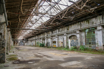 Lost Place garage of railway