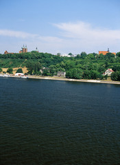 Obraz premium Plock and Wisla river, Poland