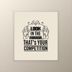 Quote typographical background about ballet with illustration of pointe shoes in hand drawn line style. Vector template for card banner and poster with hand drawn elements curles and swirls.