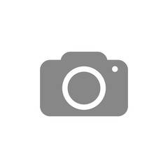 Camera icon. Electronics symbol. Photograph pictogram, flat vector sign isolated on white background. Simple vector illustration for graphic and web design.