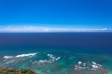 Naklejka na ściany i meble Küste mit Korallenriff auf Hawaii, Oahu