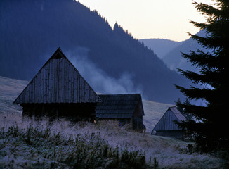 Shepherd's huts, Chocholowska Valley, Tatry mountains, Poland © Maciej