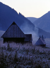 Shepherd's huts, Chocholowska Valley, Tatry mountains, Poland © Maciej