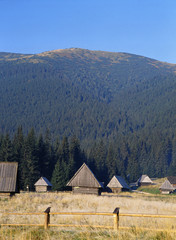 Shepherd's huts, Chocholowska Valley, Tatry mountains, Poland © Maciej