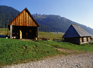 Shepherd's huts, Chocholowska Valley, Tatry mountains, Poland © Maciej