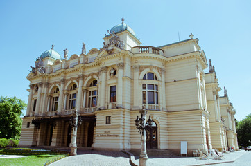 Building of Juliusz Slowacki Theater in Krakow, Poland