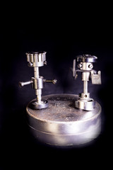 Modern sculpture made with recycled materials