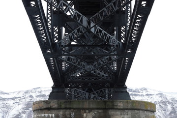 Abandoned Milwaukee rail road bridge, Columbia River, Beverly, WA