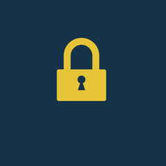 lock and key. illustration for graphic and web design.