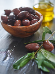 Marinated olives