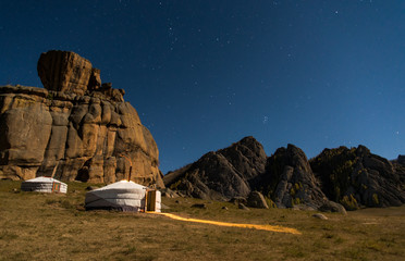 Nuit étoilée en Mongolie