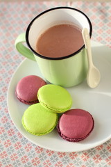 Hot chocolate and Macarons