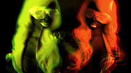 ultra violet disco glow gogo dancer female raver