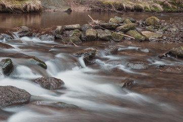 Little River In The Beautiful Forest Of Bavaria