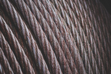 rusted wire rope from 1800s