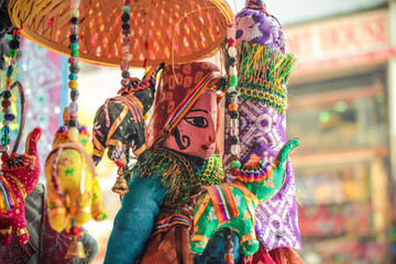 traditional indian doll in a shop