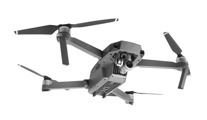 Drone isolated on white - obrazy, fototapety, plakaty