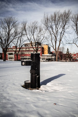 Drinking fauntain in winter