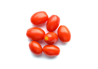 Fresh organic red grape tomatoes