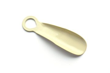 White plastic shoehorn