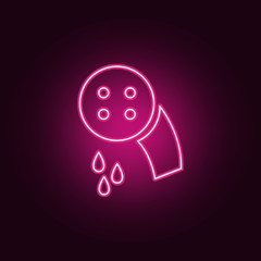 shower icon. Elements of Sprinkler in neon style icons. Simple icon for websites, web design, mobile app, info graphics