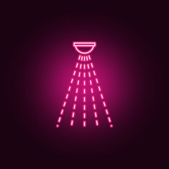 fire sprinkler icon. Elements of Sprinkler in neon style icons. Simple icon for websites, web design, mobile app, info graphics