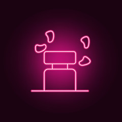 watering of plants icon. Elements of Sprinkler in neon style icons. Simple icon for websites, web design, mobile app, info graphics