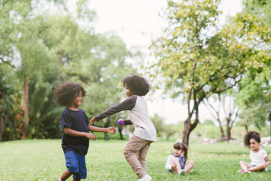 kids playing outdoors