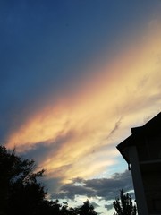 Obraz na płótnie Canvas sunset clouds sky