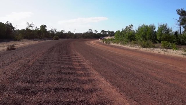 4WD on dirt road