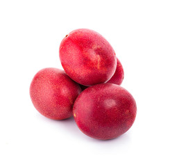 Passion fruit isolated on white background