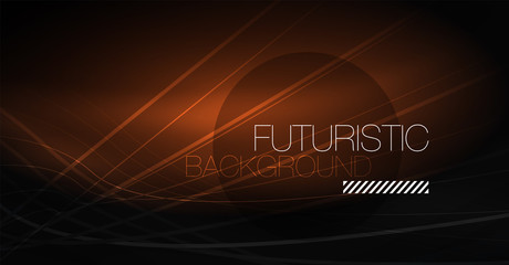 Digital technology abstract background - neon geometric design. Abstract glowing lines. Colorful techno background. Futuristic shape.