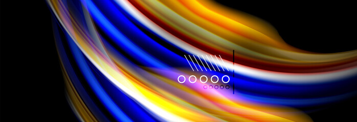 Fluid liquid wave pattern