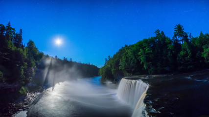 Michigan's Tahquamenon Falls by Moonlight