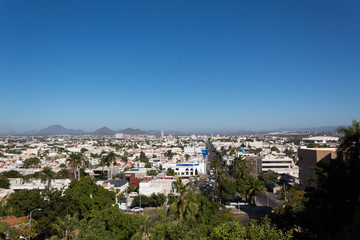 Fototapeta na wymiar Culiacan viewpoint from La Lomita
