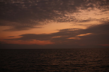 Atardecer naranja