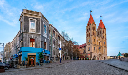 St. Mier's Cathedral in Qingdao, China..