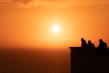 Fototapeta na wymiar Sonnenuntergang in Lima