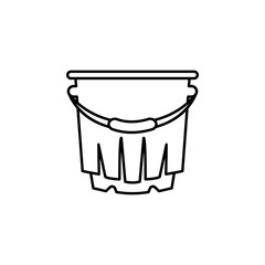bucket, liquid container , pail icon. Element of kitchen utensils icon for mobile concept and web apps. Detailed bucket, liquid container , pail icon can be used for web and mobile