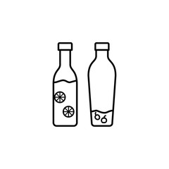bottles, drinks, juices icon. Element of kitchen utensils icon for mobile concept and web apps. Detailed bottles, drinks, juices icon can be used for web and mobile