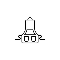 apron, chef apron, uniform, pinafore icon. Element of kitchen utensils icon for mobile concept and web apps. Detailed apron, chef apron, uniform, pinafore icon can be used for web