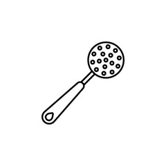 cooking spoon,  skimmer, spatula icon. Element of kitchen utensils icon for mobile concept and web apps. Detailed cooking spoon,  skimmer, spatula icon can be used for web