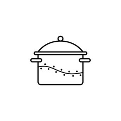 casserole, cooking pot, saucepan icon. Element of kitchen utensils icon for mobile concept and web apps. Detailed casserole, cooking pot, saucepan icon can be used for web