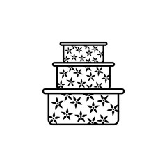 food container, plastic container, kitchenware icon. Element of kitchen utensils icon for mobile concept and web apps. Detailed food container, plastic container, kitchenware icon